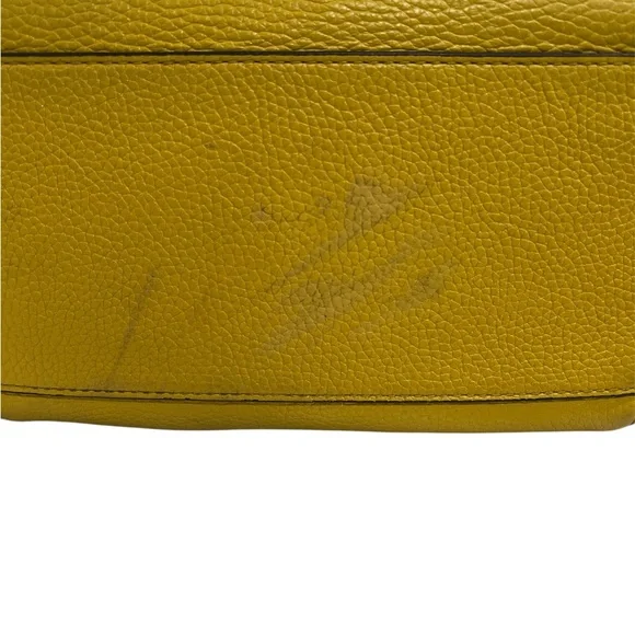 Tory Burch Mustard Leather Backpack with Tassel - Picture 4 of 5